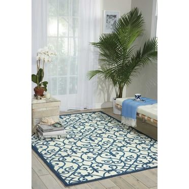 Nourison Aloha Indoor/Outdoor Grey/Charcoal 2'3