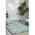 thumbnail image 1 of Nourison Home & Garden Indoor/Outdoor Blue 5'3" x 7'5" Area Rug, (5x7), 1 of 6