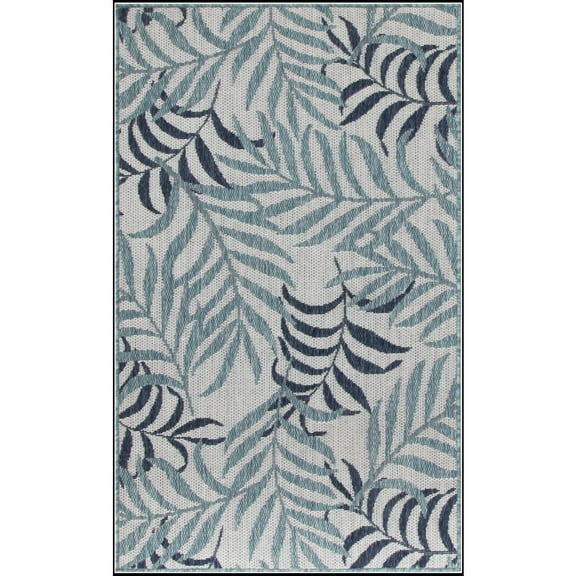 Nourison Home Garden Oasis 2' x 4' Blue   Area Rug