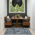 thumbnail image 1 of Nourison Garden Oasis 2' x 4' Navy Tropical Rug, 1 of 10