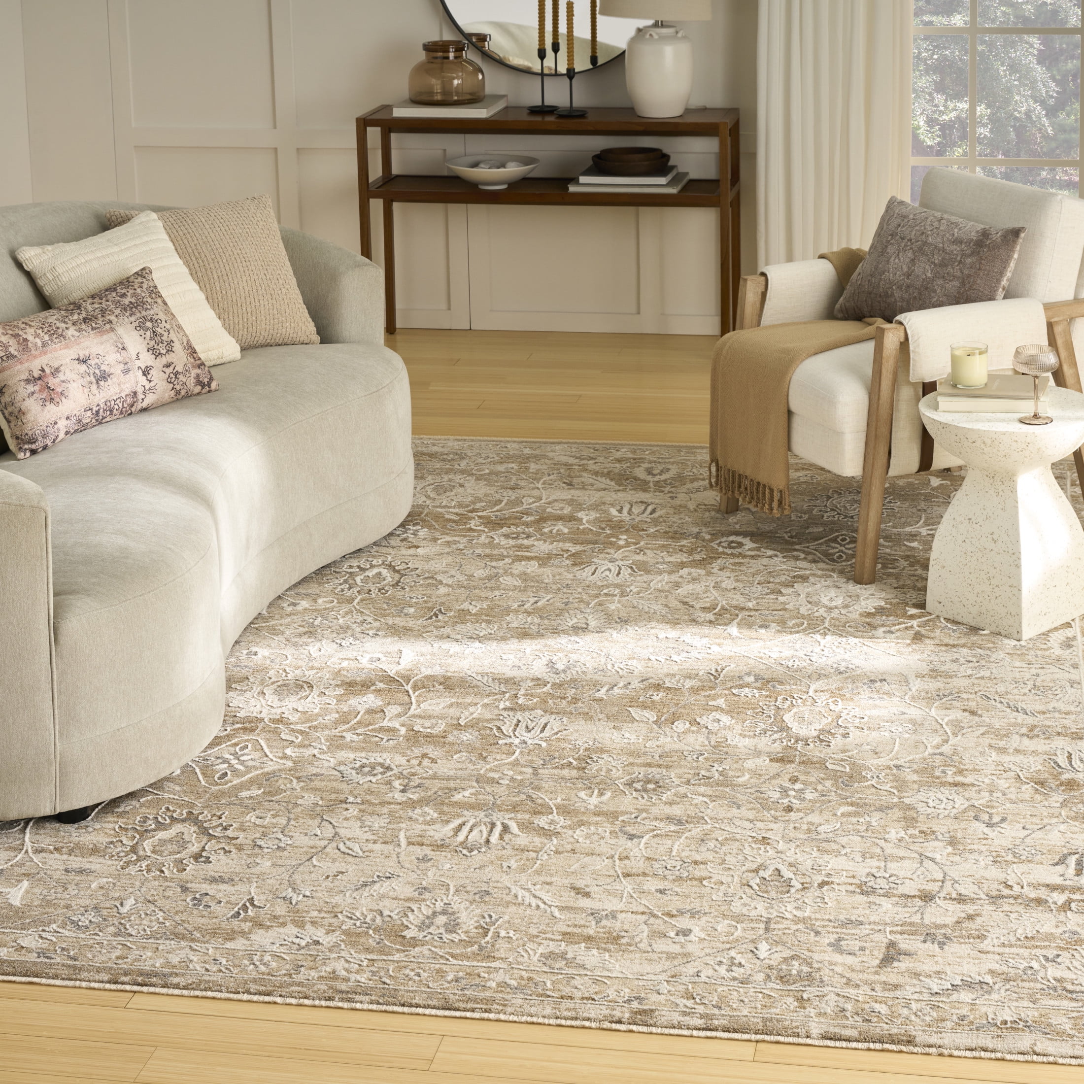 Nourison Harbor 5'3" x 7'6" Beige Vintage Indoor Rug