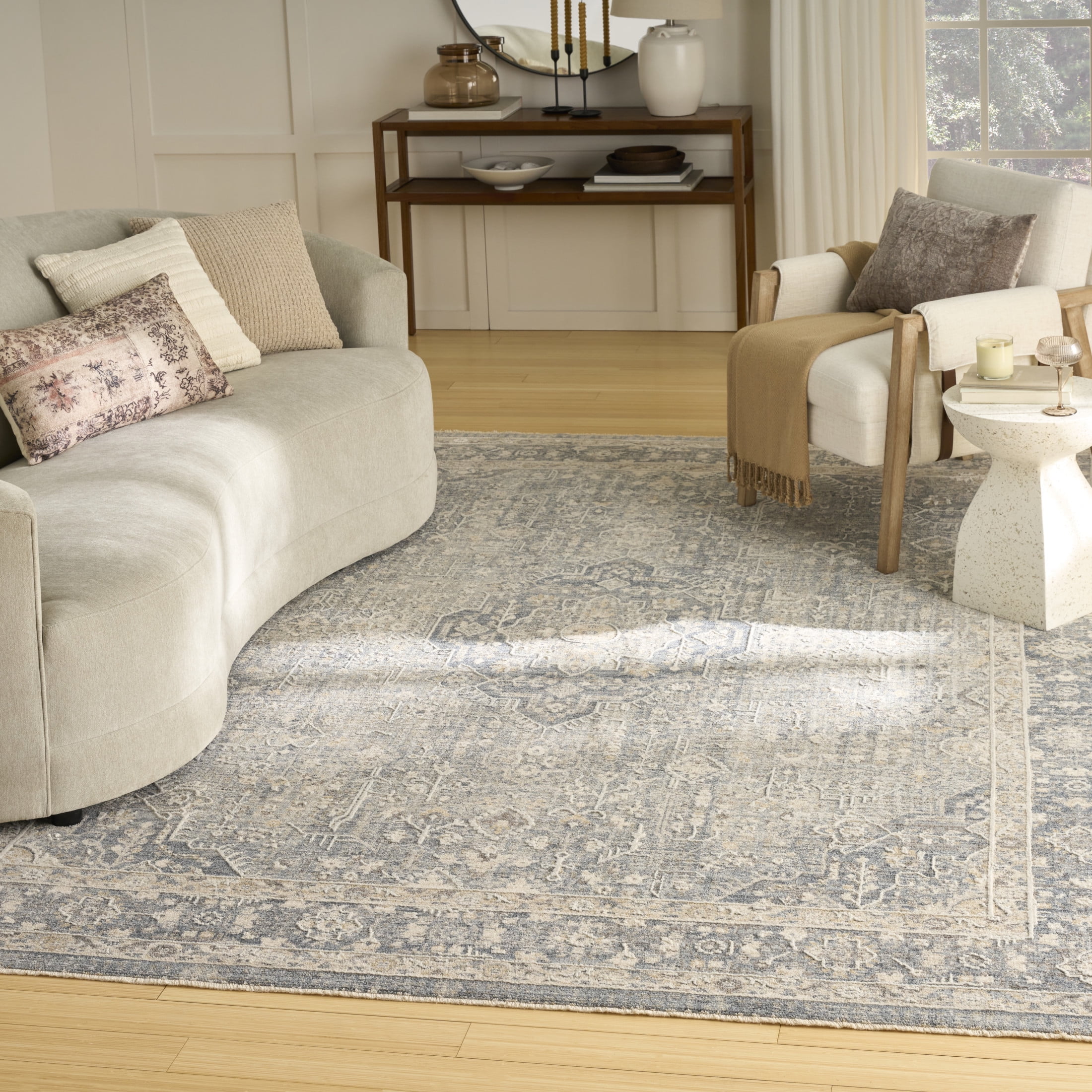 Nourison Harbor 7'10" x 10' Blue Vintage Indoor Rug