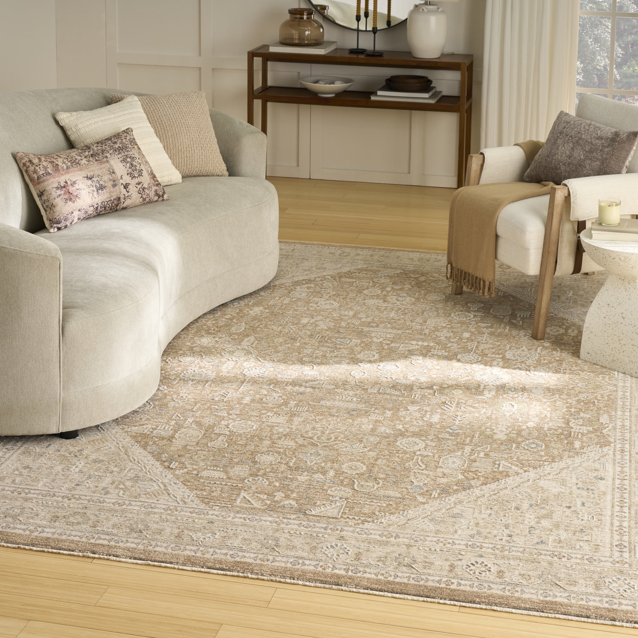 Nourison Harbor 7'10" x 10' Mocha Vintage Indoor Rug