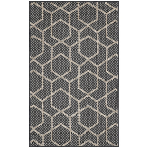 Nourison Home Horizon   3' x 5' Charcoal   Area Rug