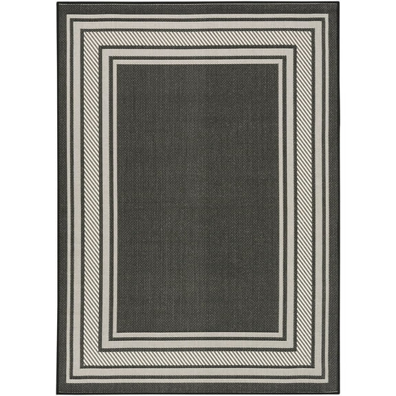 Nourison Home Horizon 6' x 9' Black Area Rug