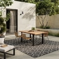 thumbnail image 1 of Nourison Horizon Indoor/Outdoor 9' x 12' Black Modern Rug, 1 of 11