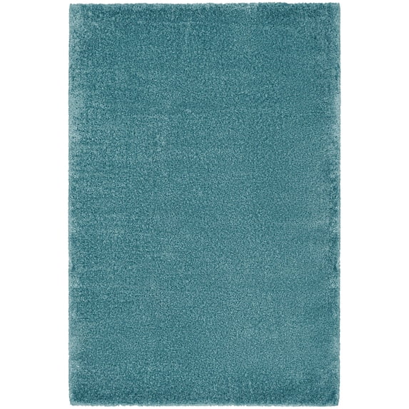 Nourison Luxurious Shag Indoor Area Rug Aqua 5'3" x 7'3"