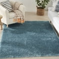thumbnail image 1 of Nourison Home Luxurious Shag Solid Aqua 5'3" x 7'3" Area Rug, Easy Cleaning, Non Shedding, Bed Room, Living Room, Dining Room, Kitchen (5x7), 1 of 8