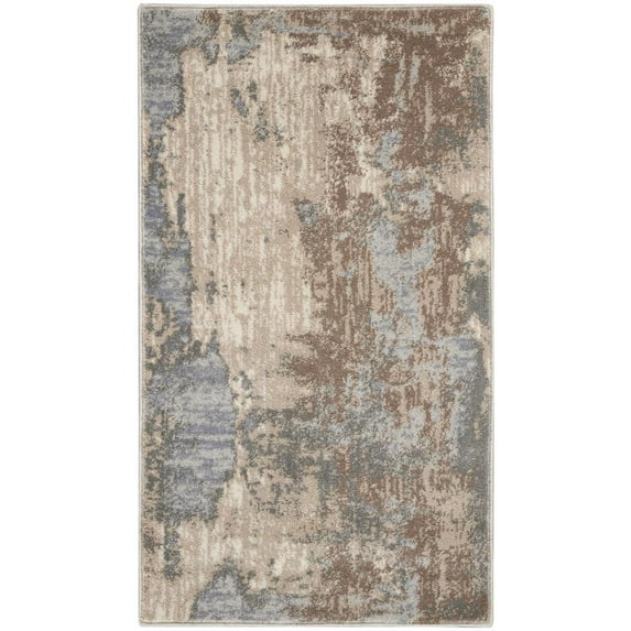 Nourison Home Moroccan Celebration Abstract Indoor Area Rug - 2'2" x 3'9" Grey/Beige