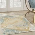 thumbnail image 1 of Nourison Home Prismatic Abstract Sand Blue 3'9" x 5'9" Area Rug, Easy Cleaning, Non Shedding, Bed Room, Living Room, Dining Room, Kitchen (4x6), 1 of 8