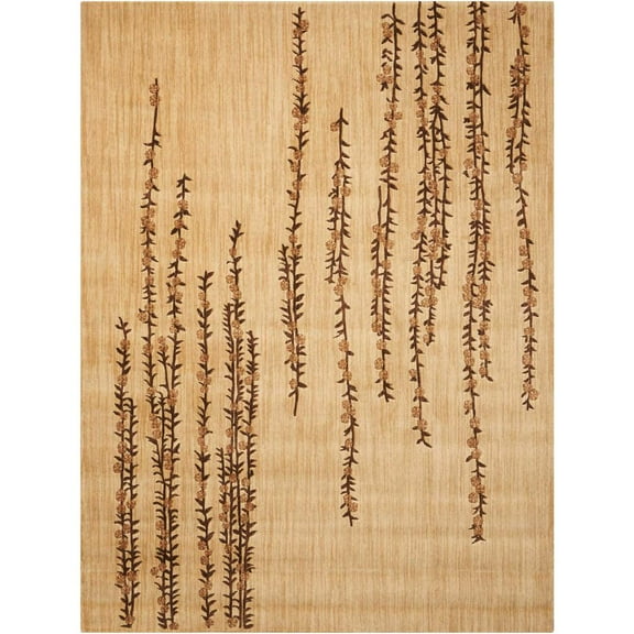 Nourison Radiant Impression Beige Area Rug Beige 7'9" x 10'10"