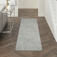 thumbnail image 1 of Nourison Textured Home 2'3" x 7'6" Charcoal Ivory Modern Indoor Rug, 1 of 8