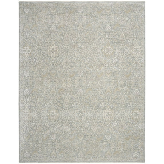 Nourison Home Vintage Envy Area Rug in Blue Silver Color
