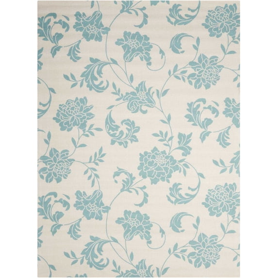 Nourison Home & Garden Ivory Indoor/Outdoor Area Rug RS014 7'9" x 10'10"