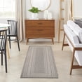 thumbnail image 1 of Nourison Horizon Indoor/Outdoor 2' x 6' Grey Modern Rug, 1 of 10