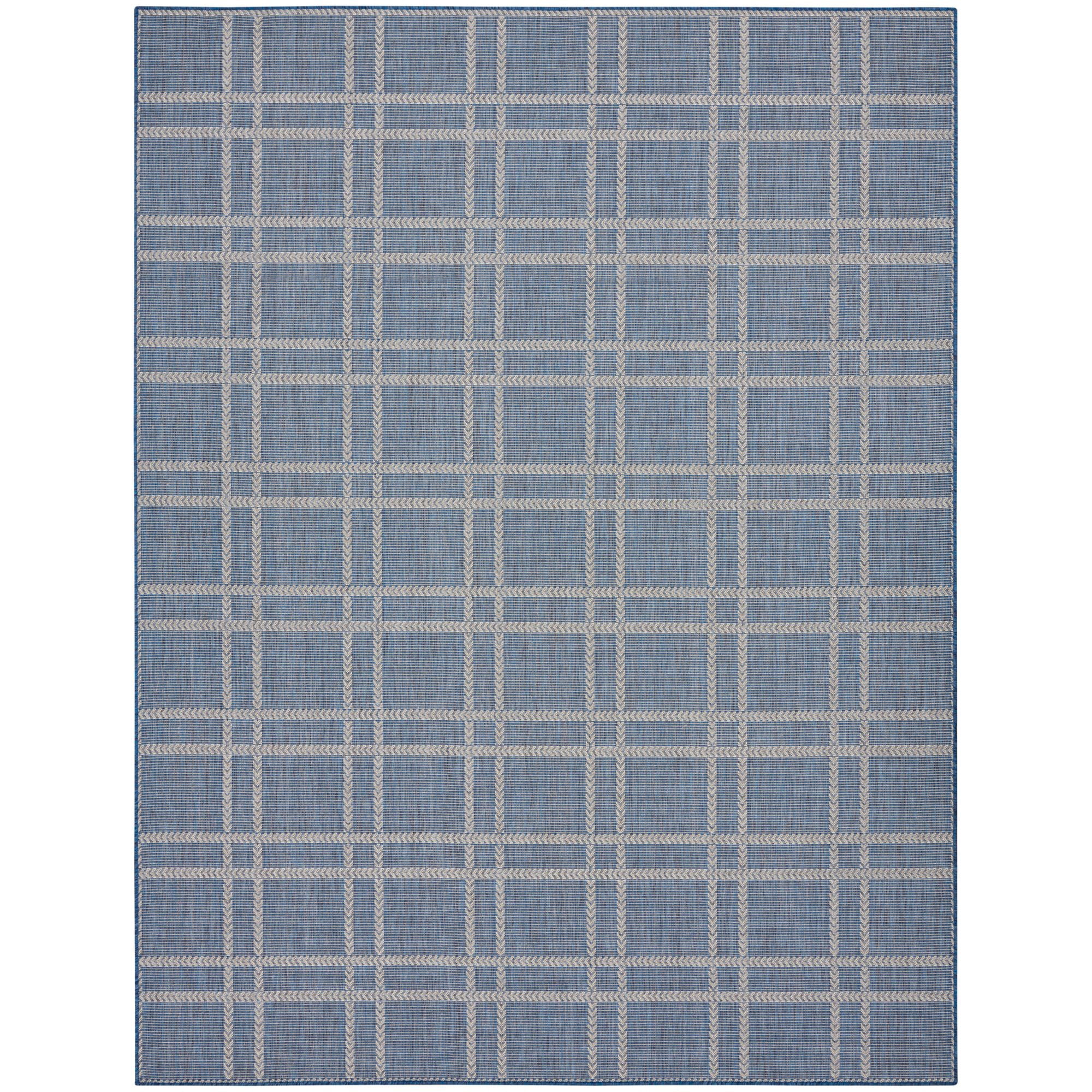 Nourison Horizon Indoor/Outdoor 10' x 14' Navy Modern Rug