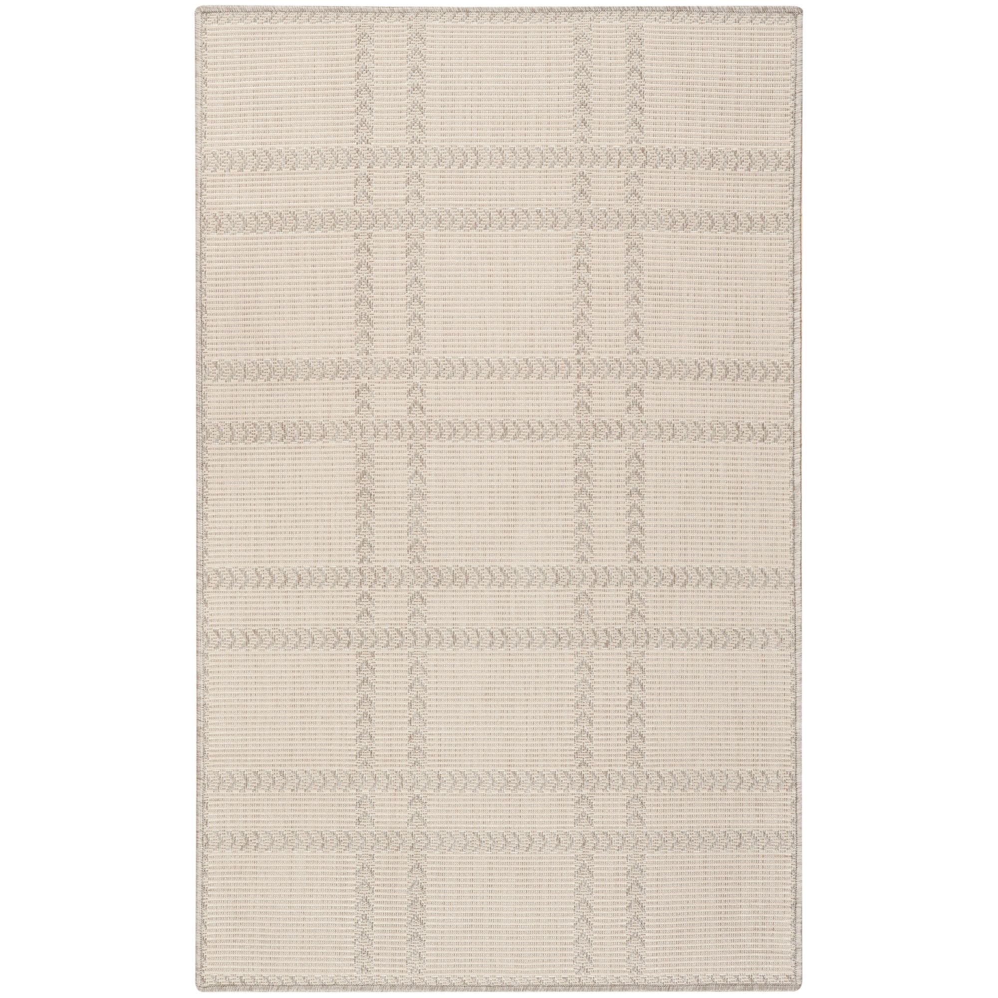 Nourison Horizon Indoor/Outdoor 3' x 5' Grey Modern Rug