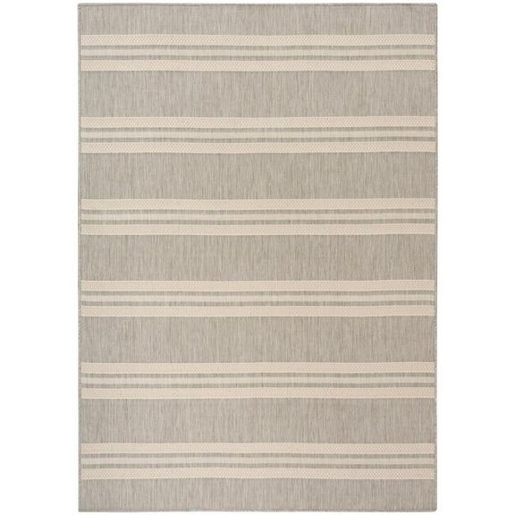 Nourison Horizon Indoor/Outdoor 4' x 6' Grey Modern Rug