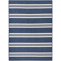 Nourison Horizon Indoor/Outdoor 4' x 6' Navy Modern Rug