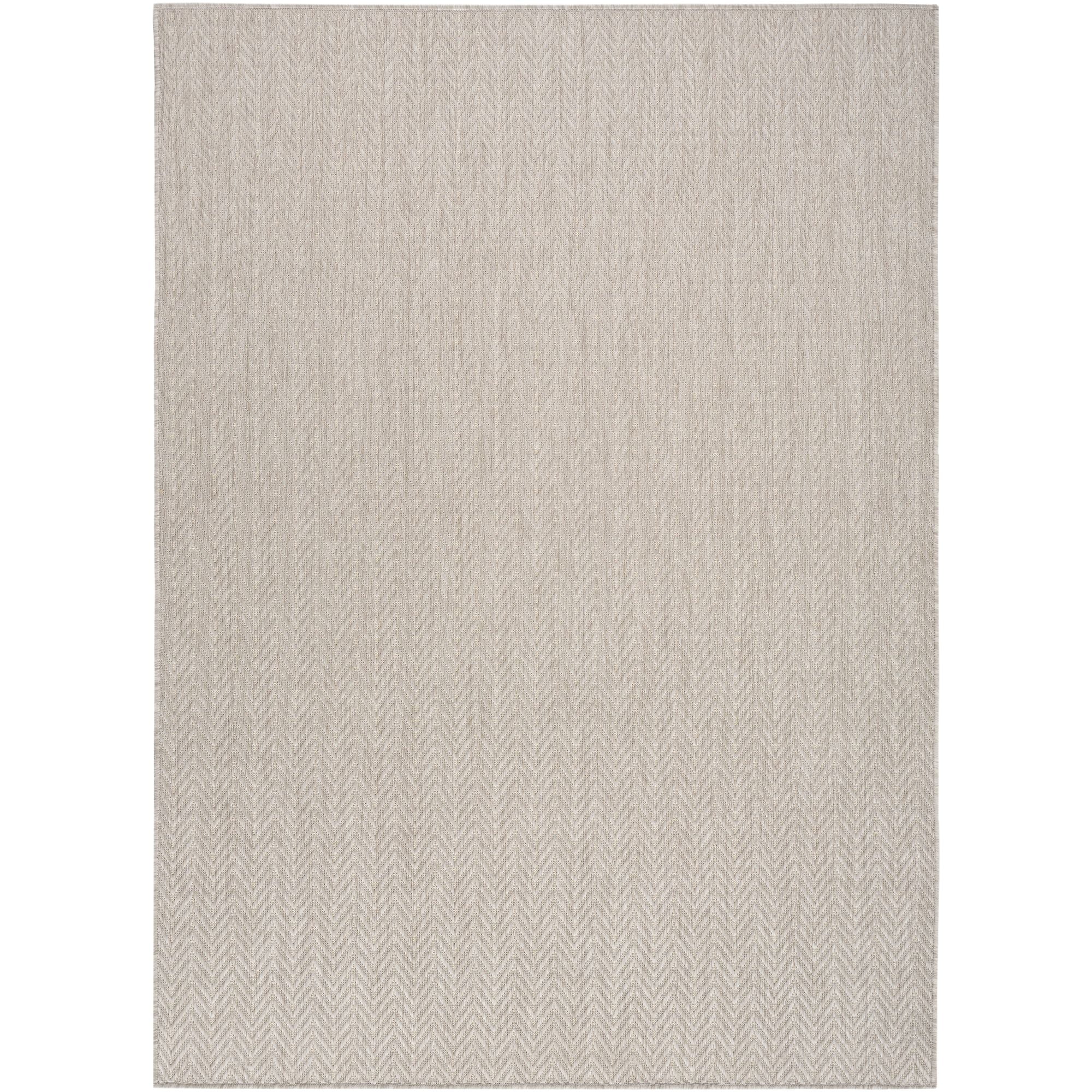 Nourison Horizon Indoor/Outdoor 6' x 9' Grey Modern Rug