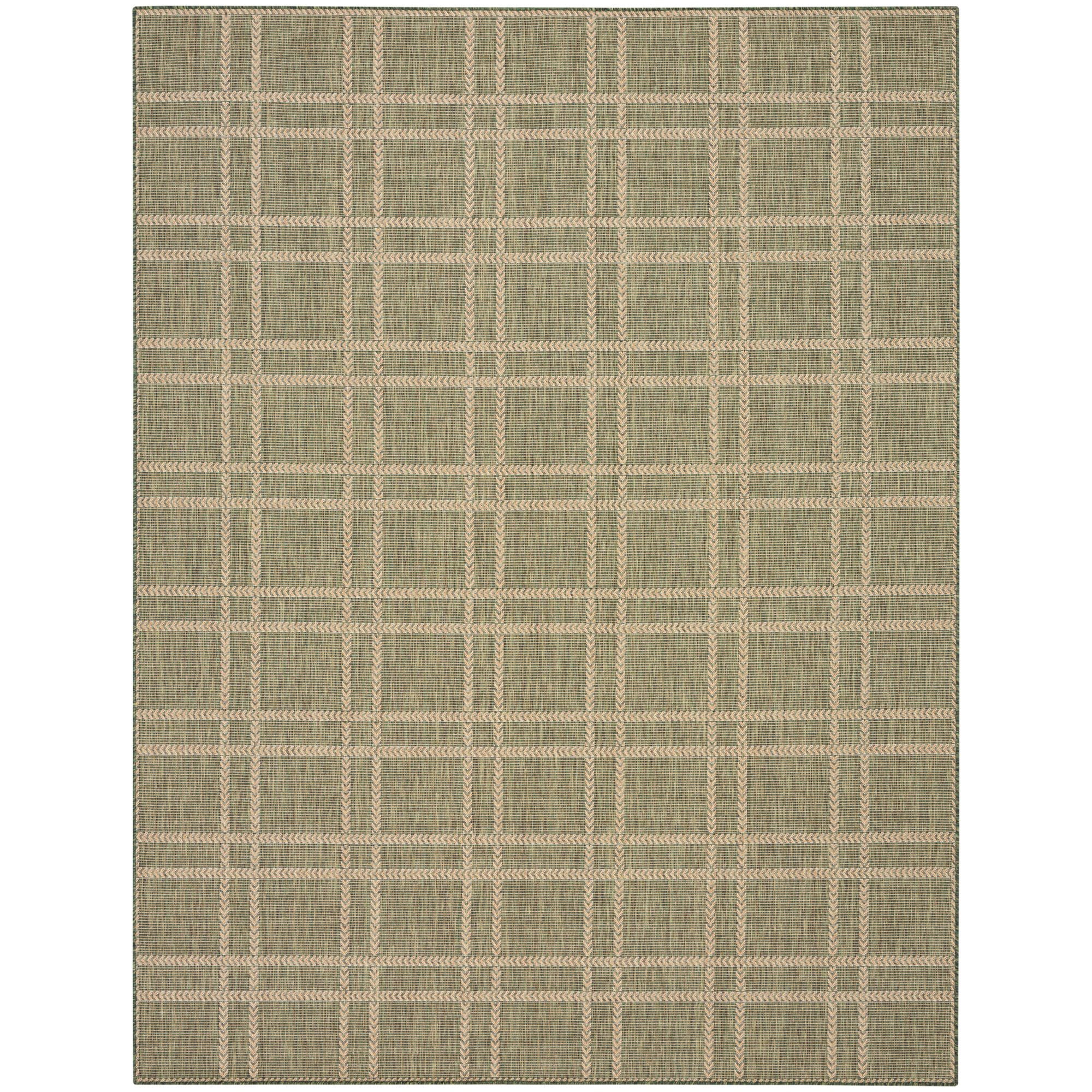 Nourison Horizon Indoor/Outdoor 9' x 12' Green Modern Rug