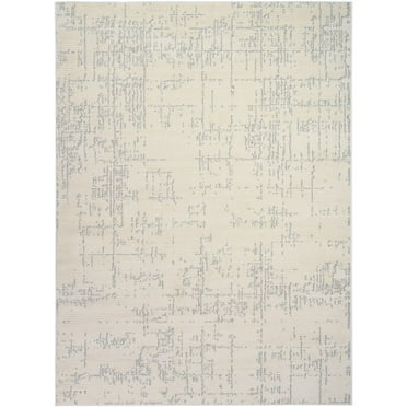 Nourison Hues Abstract Indoor Area Rug Ivory Grey 3'11" x 5'11"