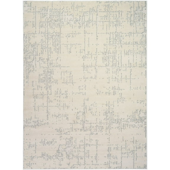 Nourison Hues Abstract Indoor Area Rug Ivory Grey 5'3" x 7'3"