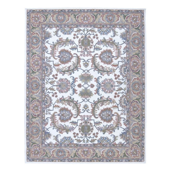 Nourison IH05-REC-3X4 Ivory / Gold India House 3' X 4' Rectangle Synthetic Power Loomed
