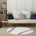 thumbnail image 1 of Nourison Imagination 5' x Round White Kids Indoor Rug, 1 of 8
