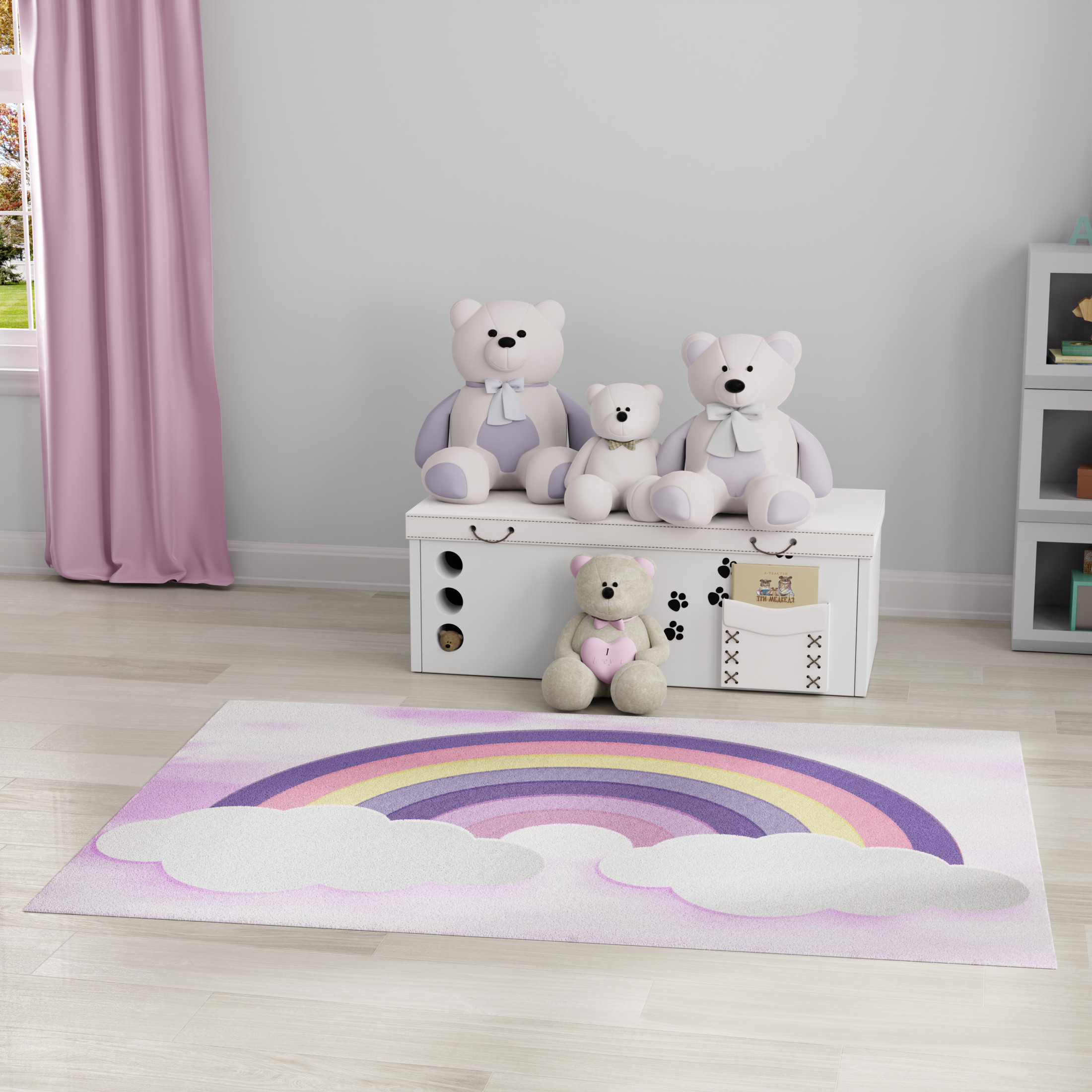 Nourison Imagination 6'6" x 9'2" Multicolor Kids Indoor Rug