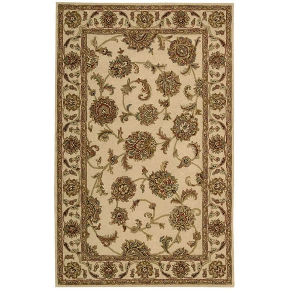 Nourison India House Area Rug-Color:Ivory,Shape:Rectangle,Size:2'6" x 4'