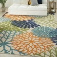 thumbnail image 1 of Nourison Indoor/Outdoor Aloha Floral Contemporary Multicolor 10' x 14' Rug, 1 of 10
