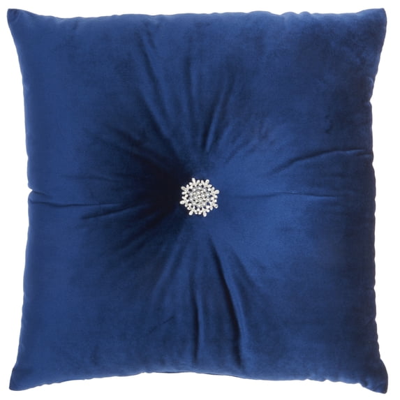 Nourison Inspire Me! Home Décor Navy Decorative Throw Pillow , 18"X18"