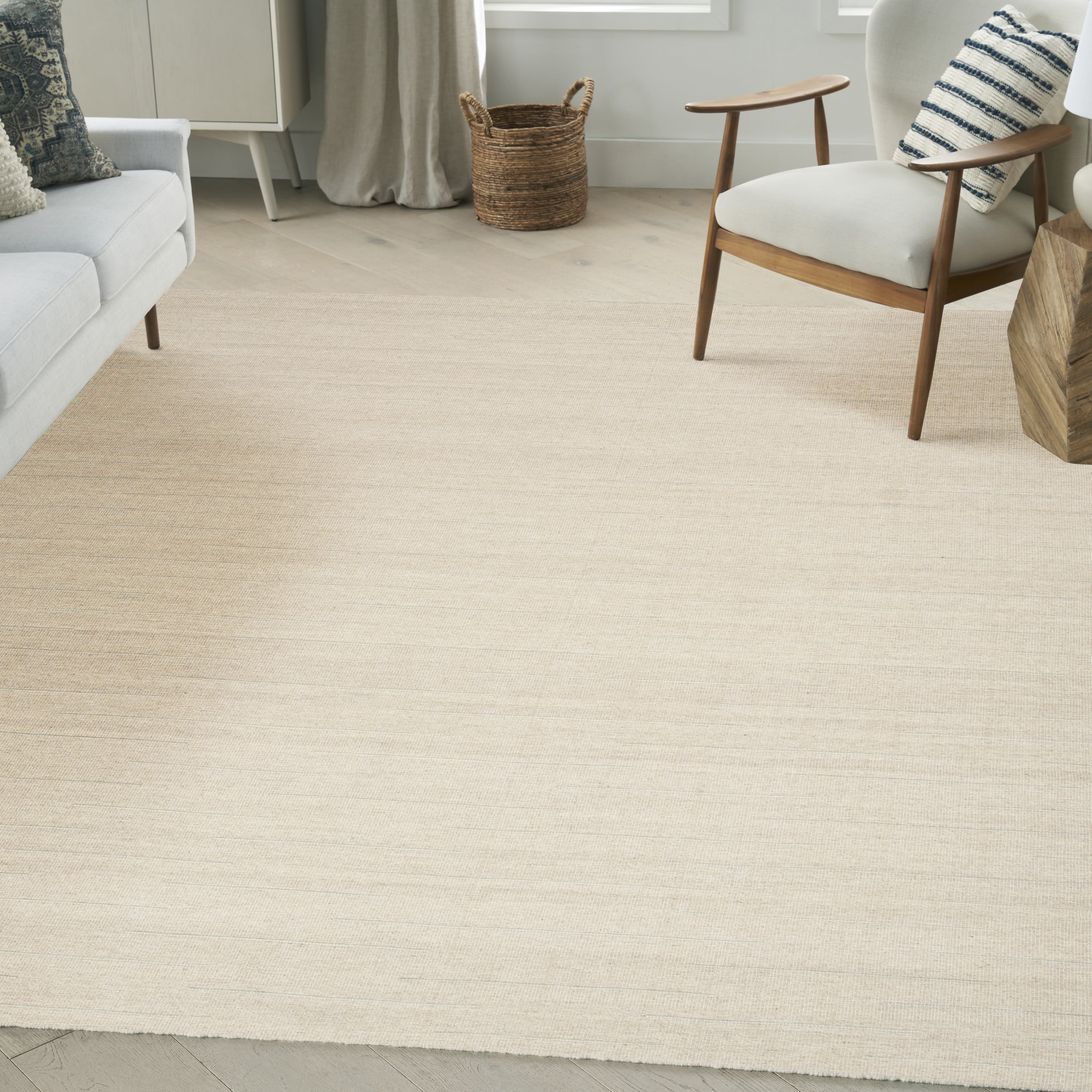 Nourison Interweave Abstract Beige 10' x 14' Area Rug, (10x14)