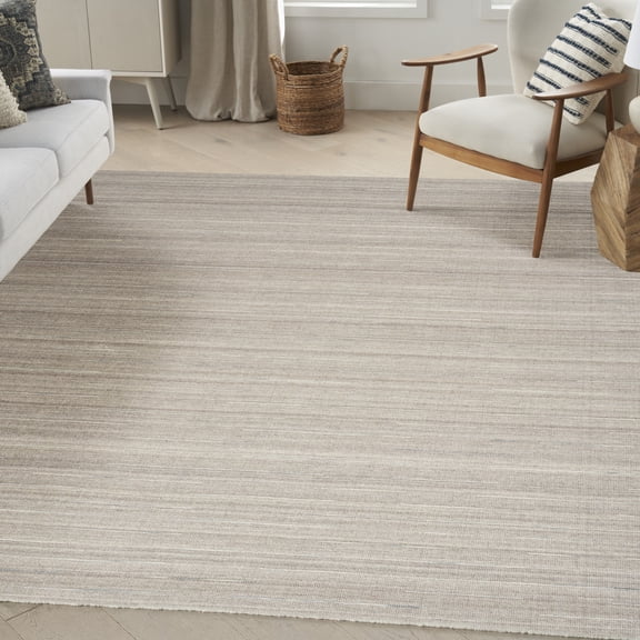 Nourison Interweave Abstract Grey 10' x 14' Area Rug, (10x14)