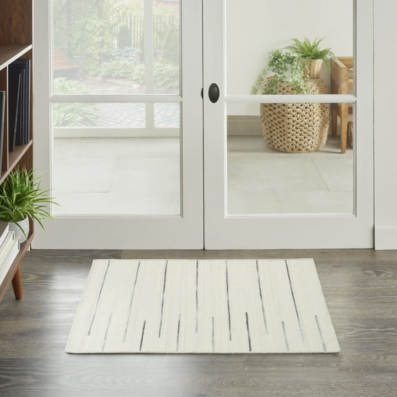 Nourison Interweave Abstract Ivory 2' x 3' Area Rug (2x3)