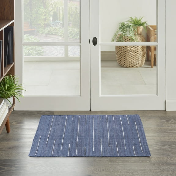 Nourison Interweave Abstract Navy 2' x 3' Area Rug (2x3)
