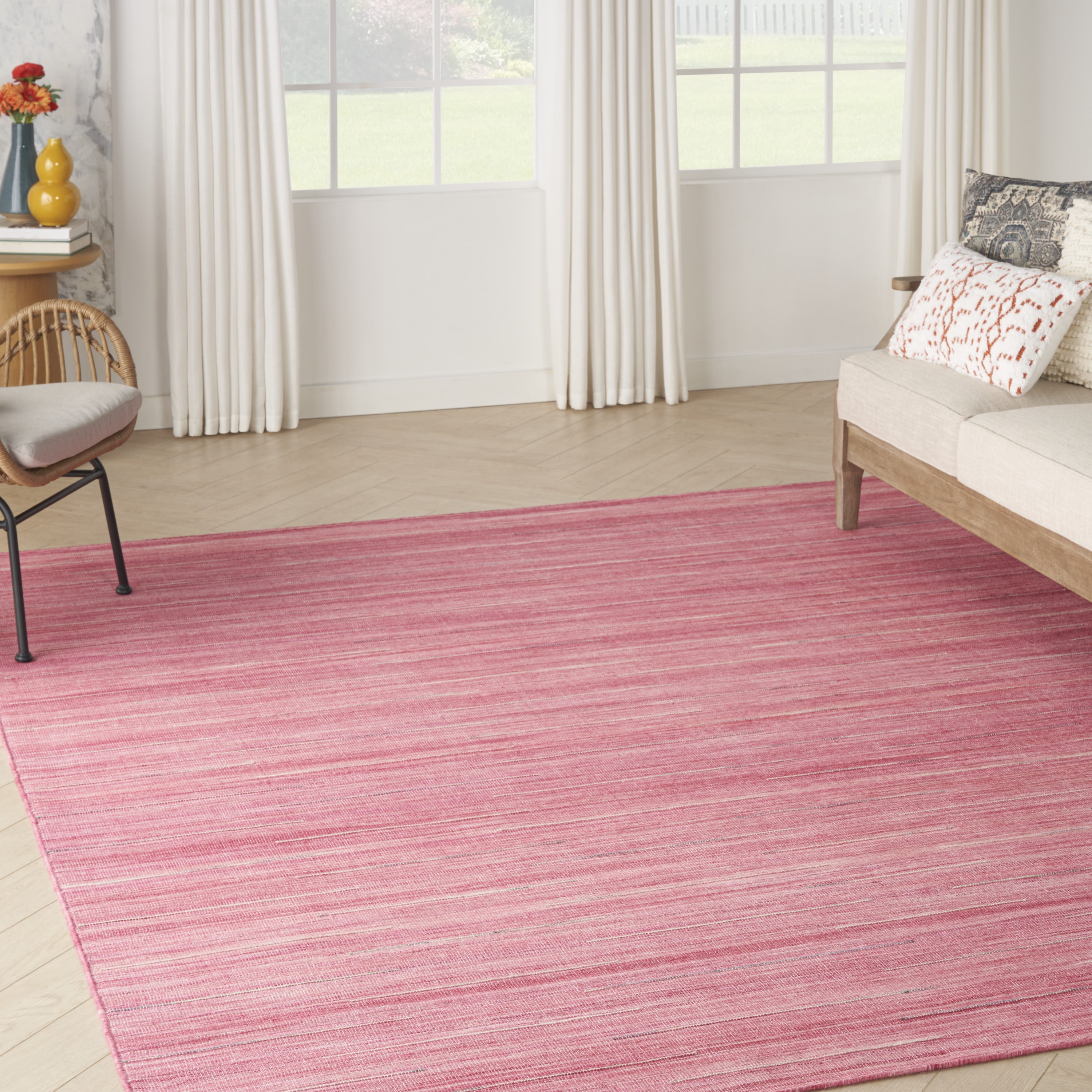 Nourison Interweave Abstract Rose 10' x 14' Area Rug, (10x14
