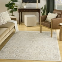 Nourison Isla 5'3" x 7' Ivory Vintage Indoor Rug