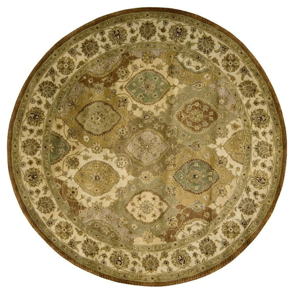 Nourison JA26 Jaipur Area Rug-Color:Multicolor,Shape:Round,Size:6' X 6'