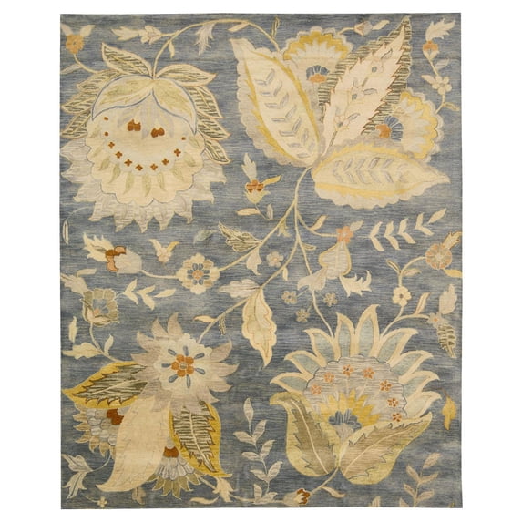 Nourison Jaipur Round Area Rug-Color:Denim,Shape:Rectangle,Size:7'9" X 9'9"