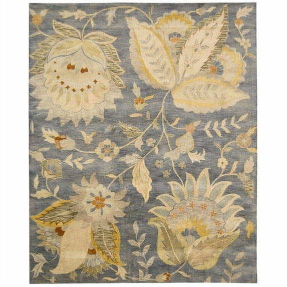 Nourison Jaipur Round Area Rug-Color:Denim,Shape:Rectangle,Size:8'3" x 11'6"