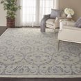 thumbnail image 1 of Nourison Jazmine Moroccan Ivory/Blue 8'6" x 11'6" Area Rug, (9' x 12'), 1 of 8