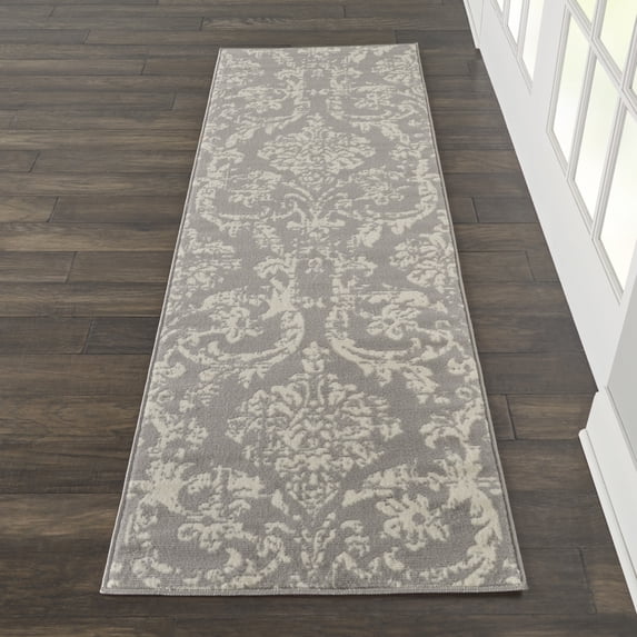 Nourison Jubilant 2' x 6' Grey Vintage Indoor Rug