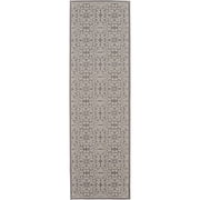 Nourison Jubilant 2 x 6 Ivory Grey Farmhouse Indoor Rug