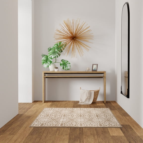 Nourison Jubilant 3' x 5' Taupe Farmhouse Indoor Rug