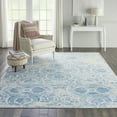 thumbnail image 1 of Nourison Jubilant Distressed Damask Blue 7'10" x 9'10" Area Rug, (8' x 10'), 1 of 8