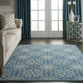 thumbnail image 1 of Nourison Jubilant Floral Ivory/Blue 4' x 6' Area Rug, (4x6), 1 of 8