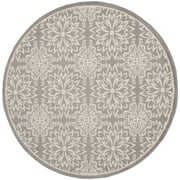 Nourison Jubilant 8 x Round Ivory/Grey Farmhouse Indoor Rug