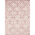 thumbnail image 1 of Nourison Jubilant Geometric Floral Ivory/Pink 5'3" x 7'3" Area Rug, (5' x 7'), 1 of 11